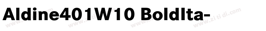 Aldine401W10 BoldIta字体转换